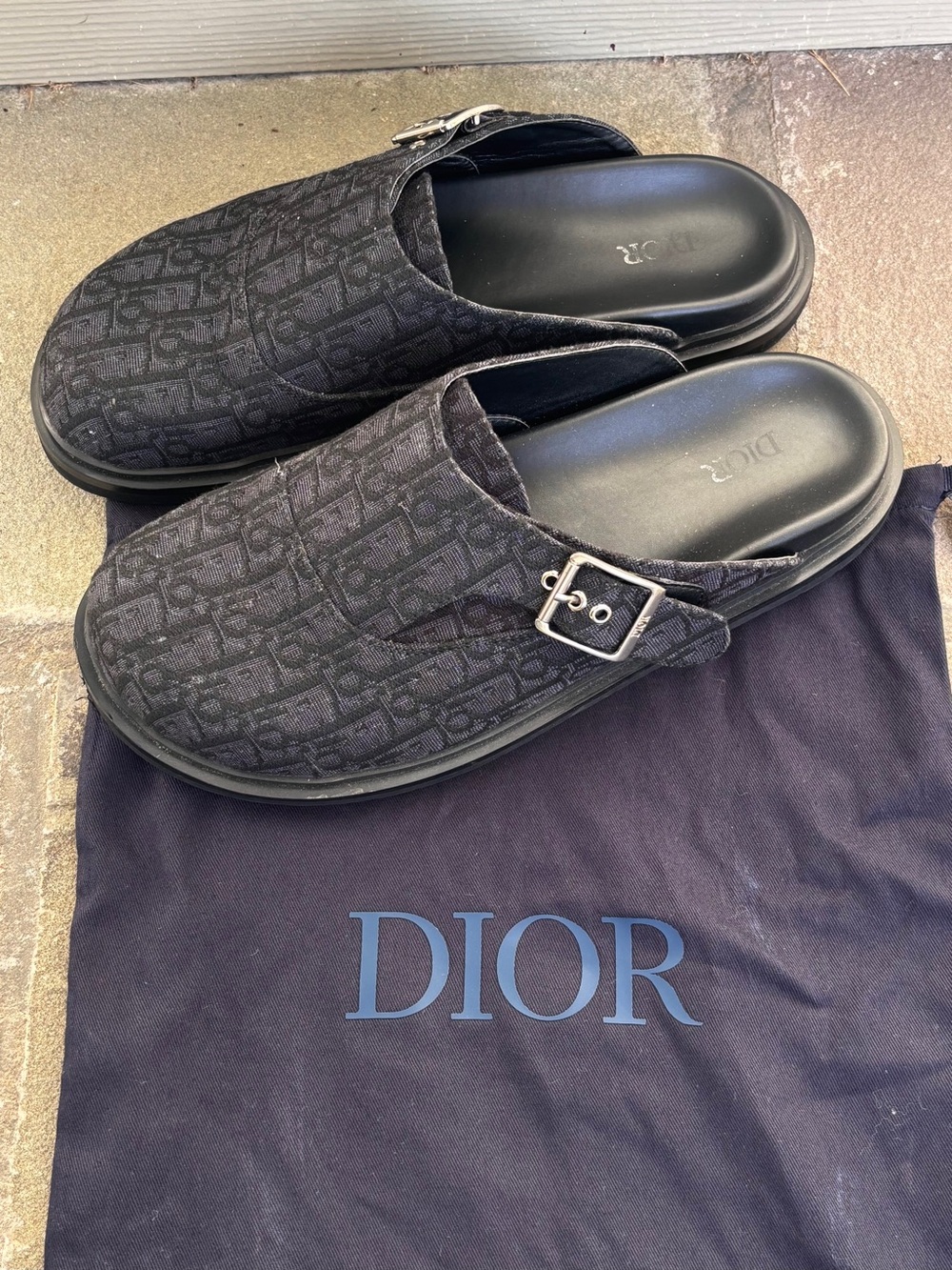 DIOR Mules Shoes with Oblique Monogram
